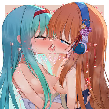 Skebで描いた百合ちゅっちゅ💕
