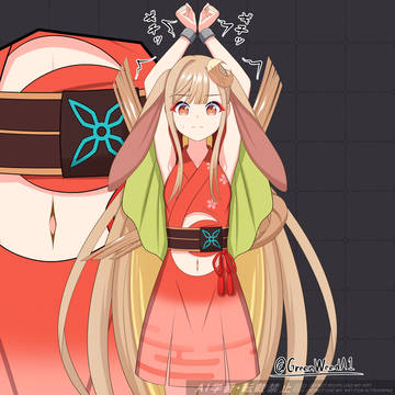 かぐやちゃん(超かぐや姫!) 腋 おへそ くすぐり