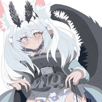 銀髪ツインテ機械竜娘ちゃん