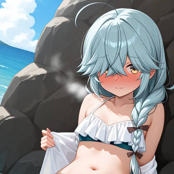 浜波 フリル水着