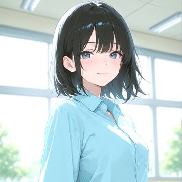 青シャツ制服💙
