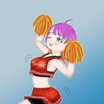 チアガール風なうちの子