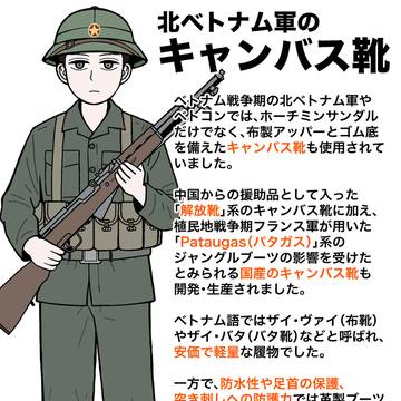 北ベトナム軍のキャンバス靴