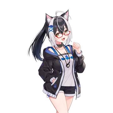 すとれいにゃんこVer.女性 キービジュ +差分、三面図