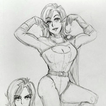 Power Girl sketch