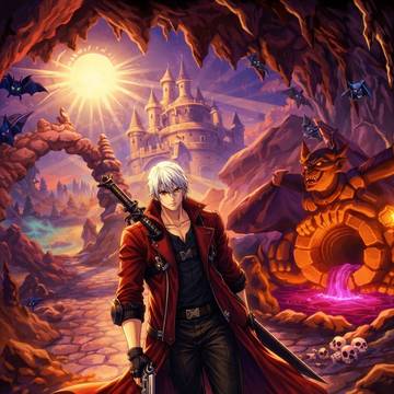 Dante visiting Makai or Majigen