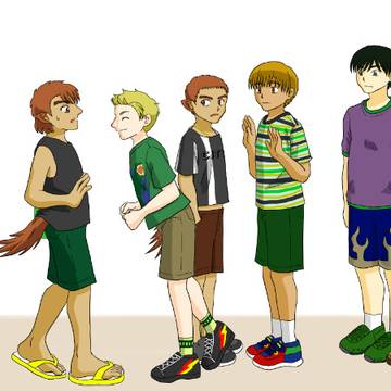子供の島の少年達