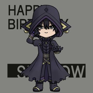 【陰実】1月〜3月　誕生日イラスト