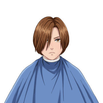Waiting for the haircut to begin