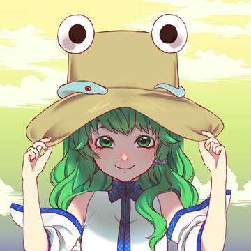 とある帽子を被ってる早苗