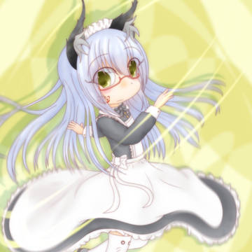 始めてメイド服描きました