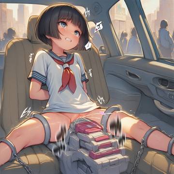 車内拘束で絶頂耐久