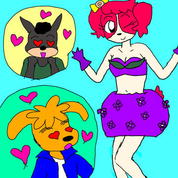 二次創作のらくがき あじさいドレス