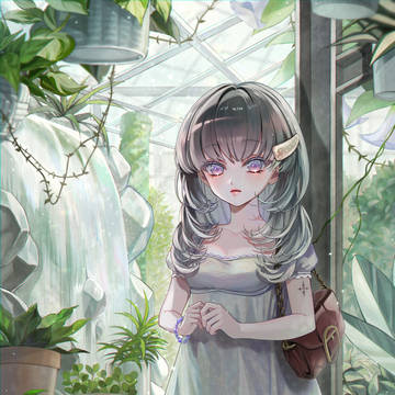 彼女と植物園