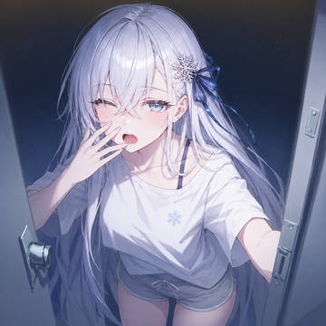 刚睡醒