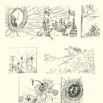 飛べない小さな精霊|制作過程 Sketch 20