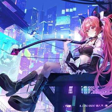発光都市の少女