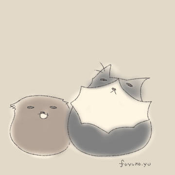 ぽやまる猫⭐︎ムムとチョコ