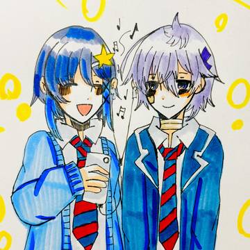 おすすめの曲を聴く二人