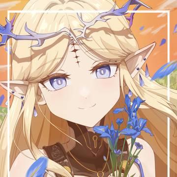 アイリスの花畑