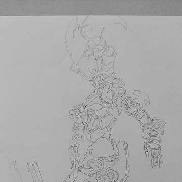 メカ　落書き
