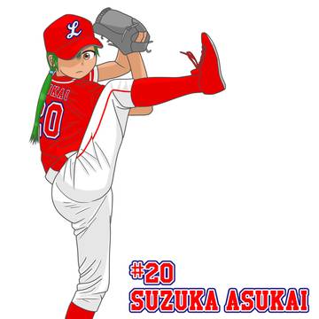 【PGB】2026新入団選手イラスト：飛鳥井涼香