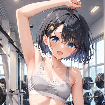 スポブラ汗だくナギ
