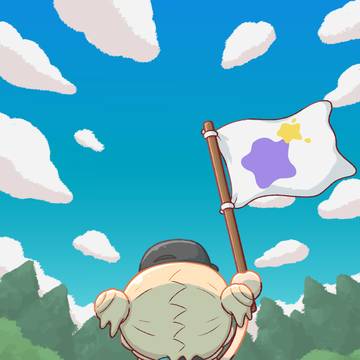 旗を高く掲げて