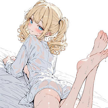 金髪白ギャル 透けT
