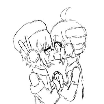 キスと横顔練習rkgk