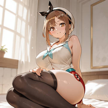ライザちゃんの黒ニーソと絶対領域