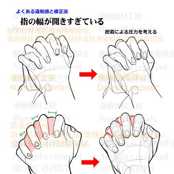 個人メモ:組んだ手の指