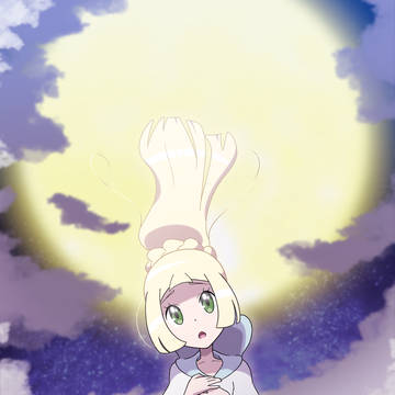 月夜に佇む