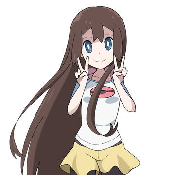 髪を下したメイちゃん