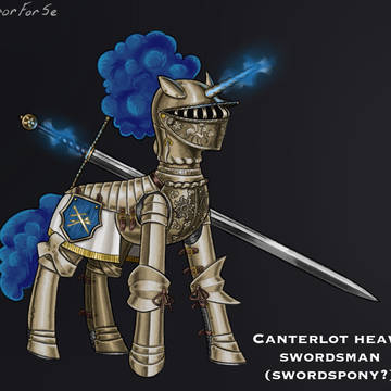 Canterlot heavy swordspony