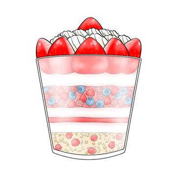 グラスパフェ【イラストACで配布中】