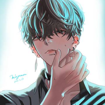 青い光