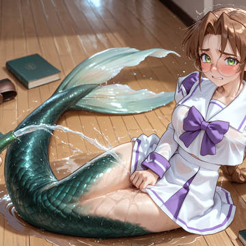 榊千鶴 人魚化