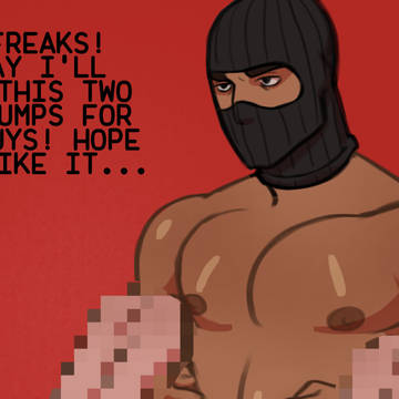 Masked man x babies