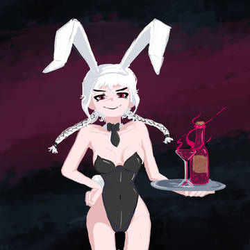 Bunny Girl Painting
