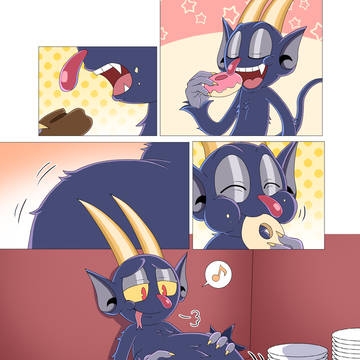 デビルさんで膨腹