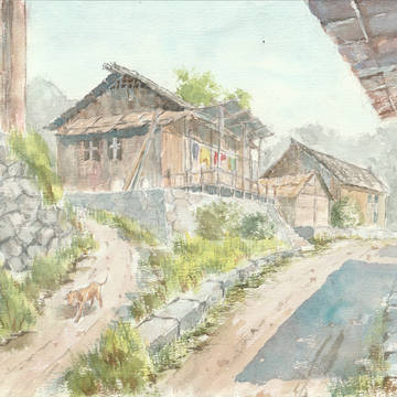 四川の山村