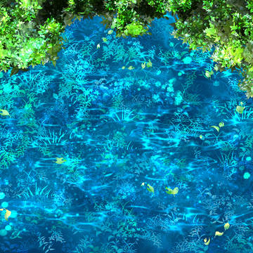 沈む草花