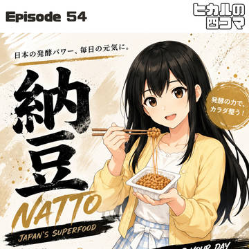 ヒカルの四コマ　納豆