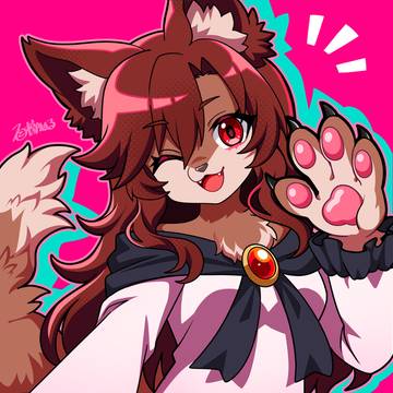おててがおっきいケモ影狼ちゃん🐺