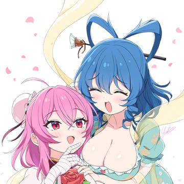 【skeb】華扇さんと青娥