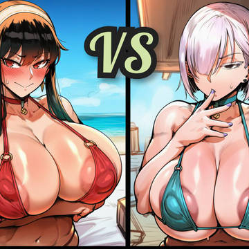 Yor vs Fiona Sexfight beach