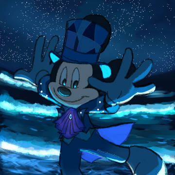 輝く海