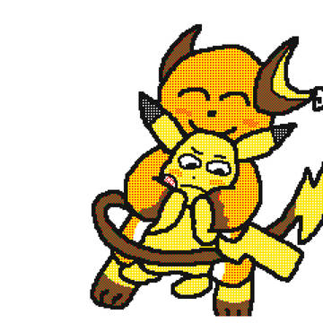 Raichu and the squeaky Pikachu