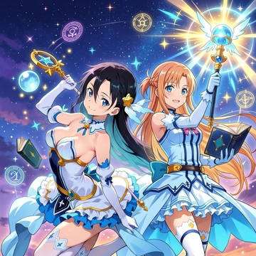 魔法少女。 キリト(♀)× アスナ